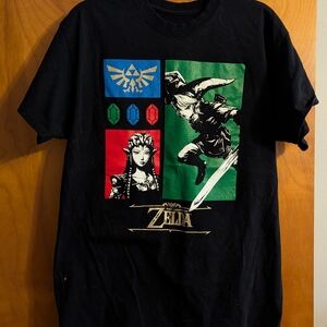 The Legend Of Zelda Black Graphic Geeknet Mens Large T-Shirt